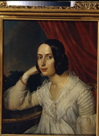 Portrait de Natalia Alekseevna Touchkova Ogareva - Karl Reichel