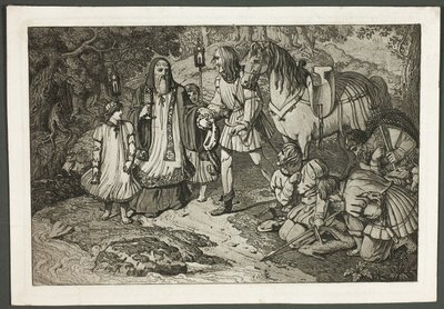 Rodolphe de Habsbourg et le prêtre - Karl Russ