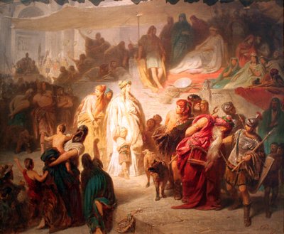 Thusnelda dans le triomphe de Germanicus - Karl Theodor von Piloty