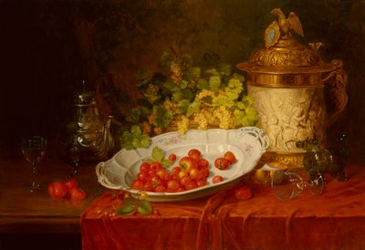 Nature morte avec fraises et raisins - Karl Thoma Hofele