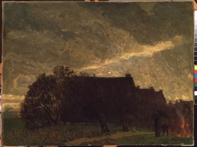 Un village en automne - Karl Wendel
