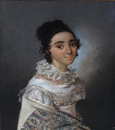 Portrait de Yekaterina Emmanuilovna Abamelik-Lazareva 1806-1880, née Manuk-Bey, 1820 - Karl Wilhelm Bardou