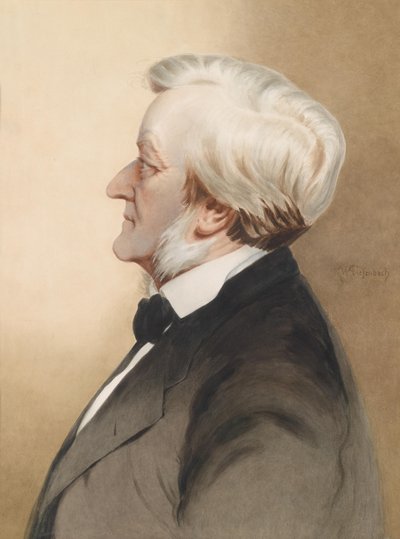 Portrait du compositeur Richard Wagner 1813-1883, vers 1913 - Karl Wilhelm Diefenbach