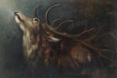 Cerf mourant - Karl Wilhelm Diefenbach
