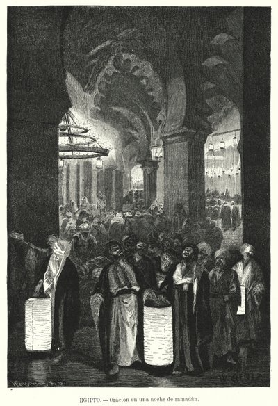Prières du soir pendant le Ramadan, Égypte - Karl Wilhelm Gentz