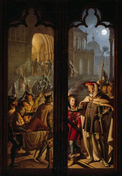 Chevaliers teutoniques comme infirmiers à Jérusalem, 1824 - Karl Wilhelm Kolbe the Younger