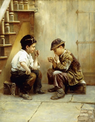Leur première cigarette, 1889 - Karl Witkowski