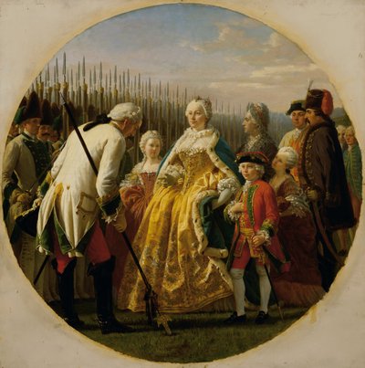 La revue à Solenau en 1749 - Karl von Blaas