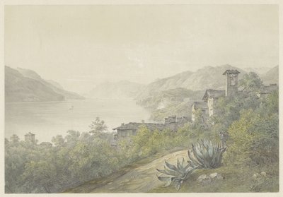 Vue depuis le parc de Bellagio, au lac de Côme - Karoly Lajos Libay