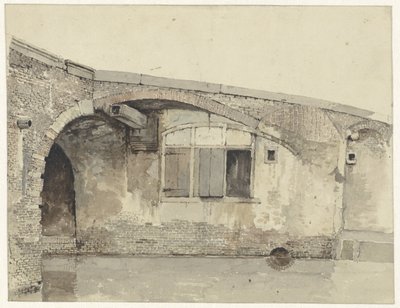 Vieux pont avec maison ou fenêtres de cave sous le quai - Kasparus Karsen