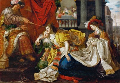 Esther devant Assuérus - Kasper or Gaspar van den Hoecke