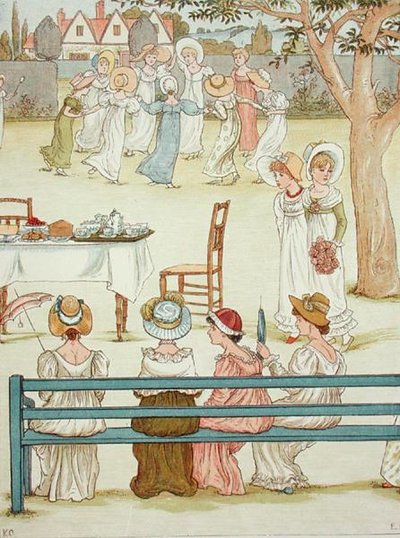 Une fête de jardin - Kate (after) Greenaway