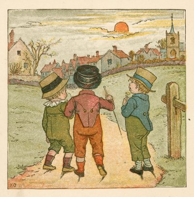 Garçons en promenade - Kate (after) Greenaway