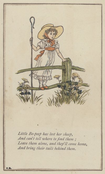 La petite Bo-peep a perdu ses moutons - Kate (after) Greenaway
