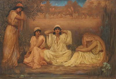 Au bord des eaux de Babylone, ils se sont assis et ont pleuré, 1853 - Kate Gardiner Hastings
