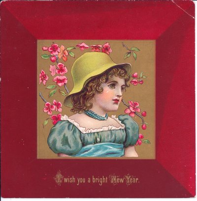 Carte de Noël victorienne d