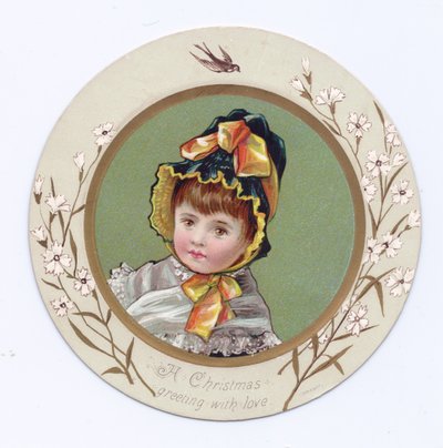 Carte de vœux victorienne d