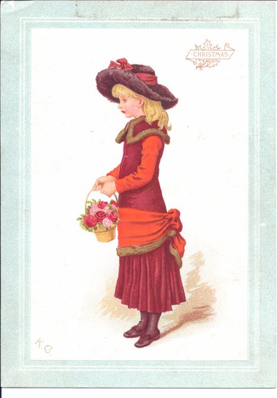 Carte de vœux victorienne d