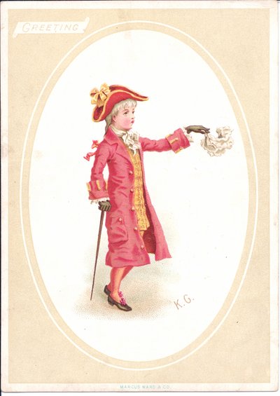 Carte de vœux victorienne d
