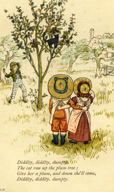 Diddlty diddlty dumpty nursery - Kate Greenaway