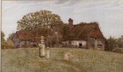 Cueillir des fleurs de printemps - Kate Greenaway