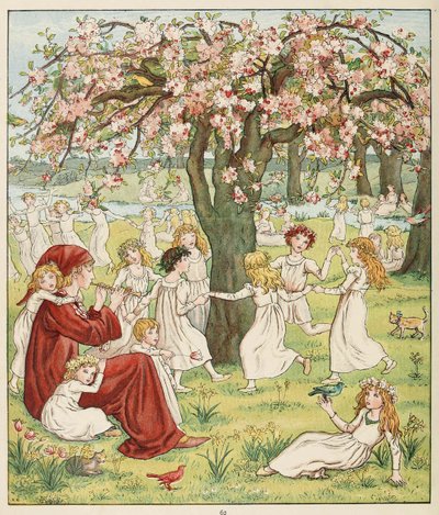 Comment leurs enfants ont été enlevés, de The Pied Piper of Hamelin, pub. 1888 - Kate Greenaway