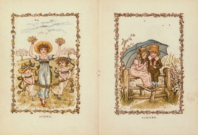 Printemps et Été, 19ème siècle - Kate Greenaway