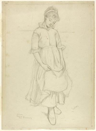 Fille debout - Kate Greenaway