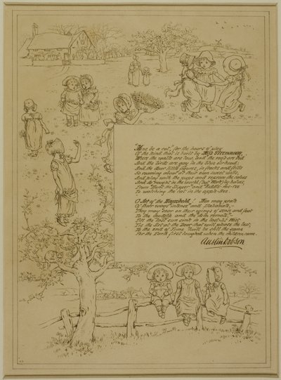 Étude pour Beauté à la maison - Kate Greenaway