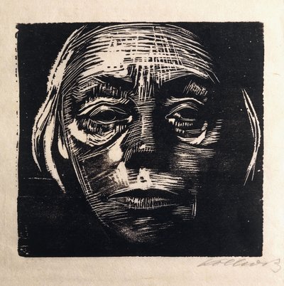 Autoportrait de face - Käthe Kollwitz