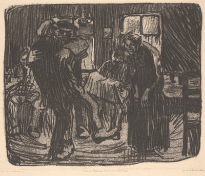 Taverne de Hambourg, ou Kneipe Hamburger - Käthe Kollwitz