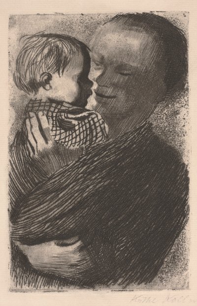 Mère avec enfant dans ses bras - Käthe Kollwitz