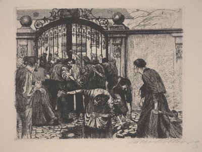 Révolte des tisserands, ou Sturmaus Ein Weberaufstand - Käthe Kollwitz