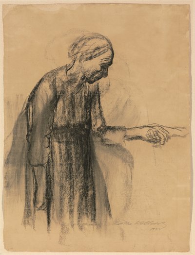 La femme se confie à la mort, 1934 - Käthe Kollwitz
