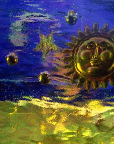 Soleil bleu et or - Katherine Fawssett