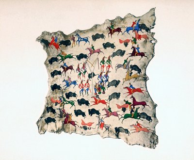 Peau de moose par un Indien Shoshone d