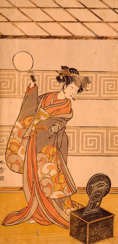 Acteur Arashi Sangoro II dans un rôle féminin, Japon, Civilisation japonaise - Katsukawa Shuncho