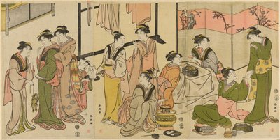 Autour du Kotatsu - Katsukawa Shuncho