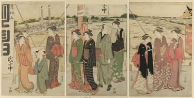 Visite au sanctuaire Masaki Inari - Katsukawa Shuncho