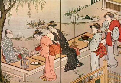 Femme servant du thé, 1790, 1924 - Katsukawa Shuncho