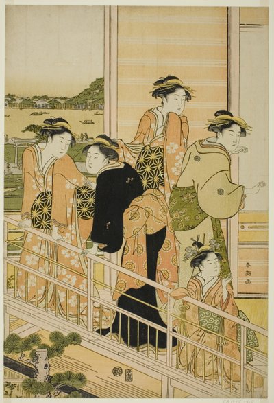 Femmes sur un balcon d