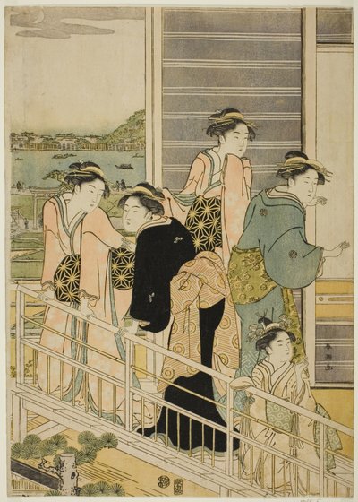 Femmes sur un balcon d
