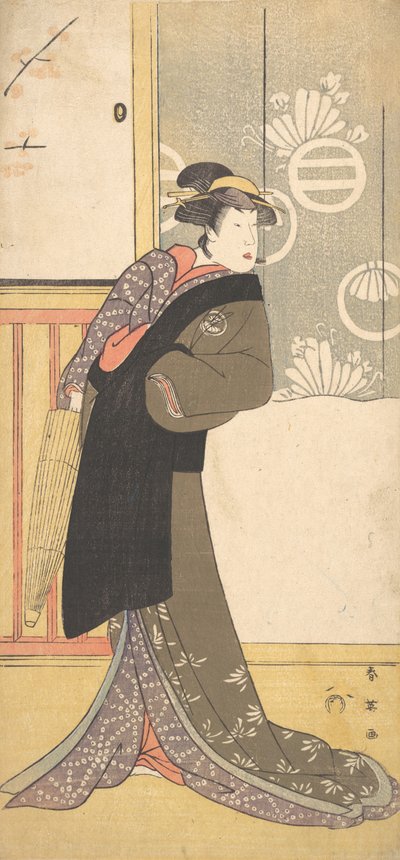 Le troisième Segawa Kikunojo dans le rôle de Maizuru, 2e mois, 1789 - Katsukawa Shun
