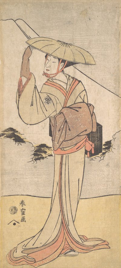 Nakamura Noshio II dans le rôle de Imayo uta Bikuni, 1796 Kansei 8 - Katsukawa Shunkaku