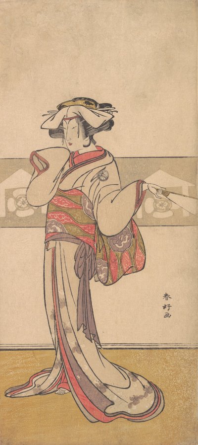 Segawa Kikunojo III dans le rôle de Oiso no Tora, vers 1790 - Katsukawa Shunko