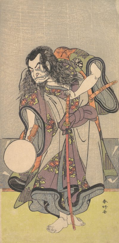 Le premier Nakamura Nakazo en samouraï, vers 1780 - Katsukawa Shunko
