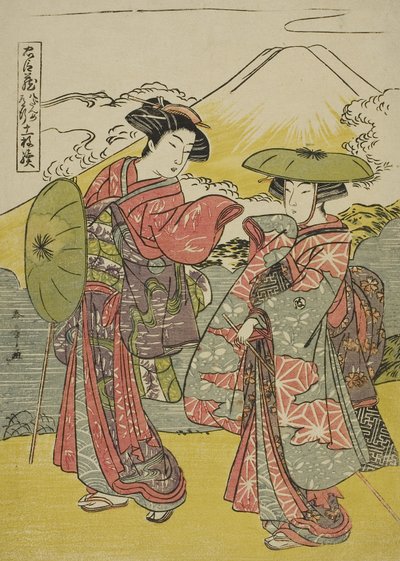 Acte Huit : Voyage nuptial de la pièce Chushingura (Trésor des loyaux vassaux), c.1779-80 - Katsukawa Shunsho