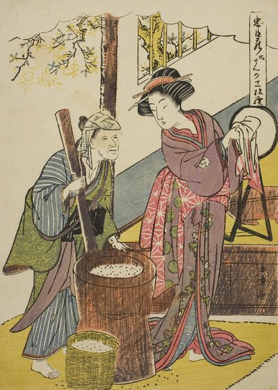 Acte Six : Maison de Yoichibei de la pièce Chushingura (Trésor des loyaux vassaux), c.1779-80 - Katsukawa Shunsho