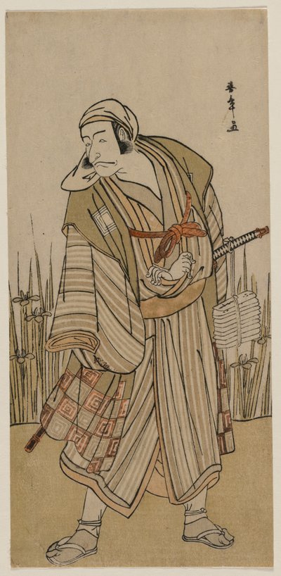 Ichikawa Danjuro V en tant que voyageur à côté d