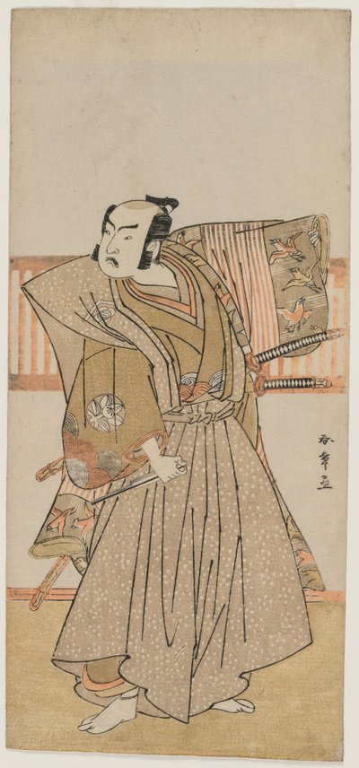 Ichimura Uzaemon IX en tant que Soga no Juro, milieu des années 1770 - Katsukawa Shunsho